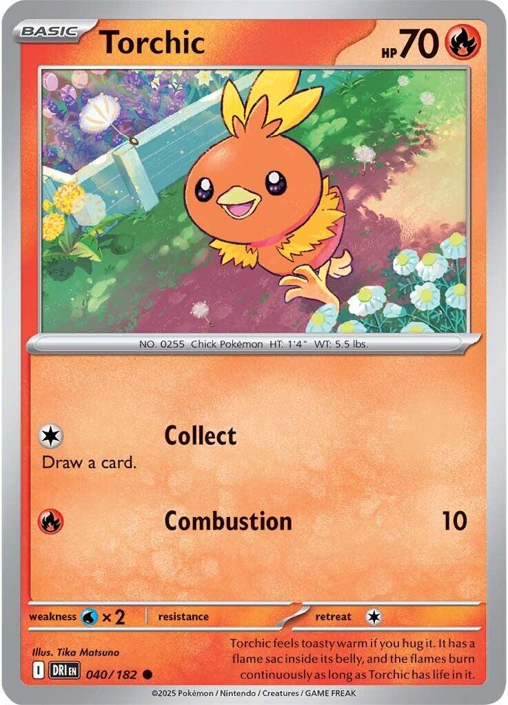 Destined Rivals Torchic Pokémon card